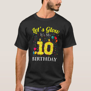 Camiseta Vamos a brillar es mi número de Fiesta dulce de 10