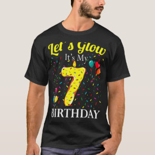Camiseta Vamos a brillar es mi séptimo Fiesta de cumpleaños