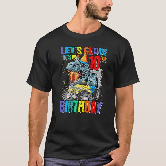 Camiseta Vamos a brillar Fiesta Es Mi 10 cumpleaños Monster (Anverso)