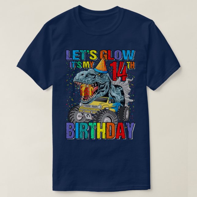 Camiseta Vamos a brillar Fiesta es mi 14to cumpleaños Monst (Diseño del anverso)