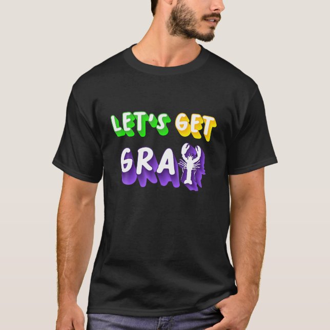 Camiseta Vamos a buscar a Cray Mardi Gras (Anverso)