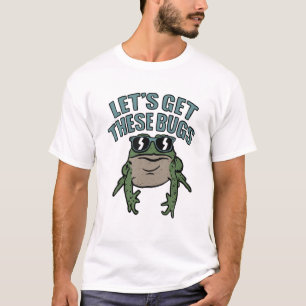 Camiseta Vamos a buscar estos bichos, Rana divertida