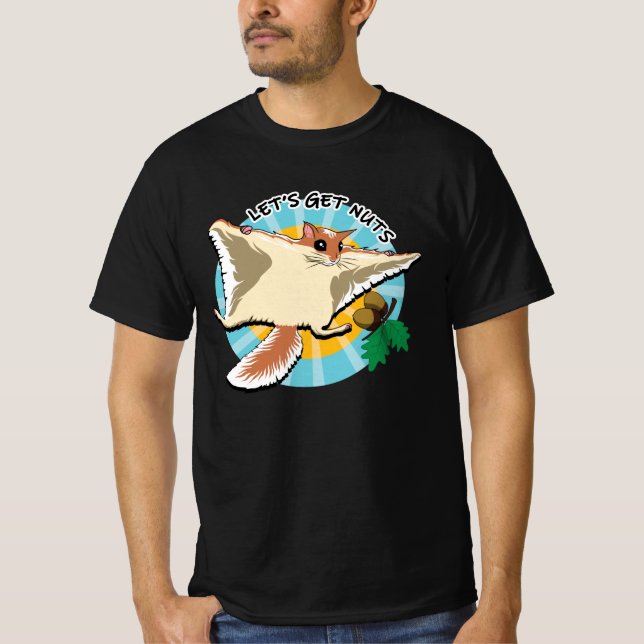 Camiseta Vamos a buscar nueces - ardilla voladora (Anverso)