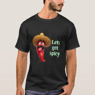 Camiseta Vamos a buscar pimienta roja picante