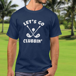Camiseta Vamos a Clubbin' Golf Golf Divertido Deporte Azul