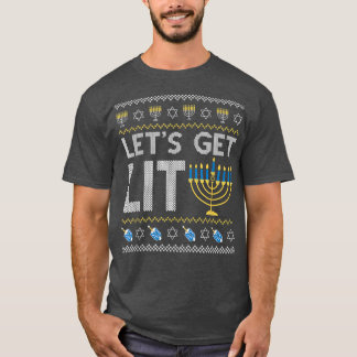Camiseta Vamos a conseguir el judío Lit Chanukah Dreidel Ha