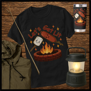 Camiseta Vamos a conseguir Firepit - malvavisco y perro cal