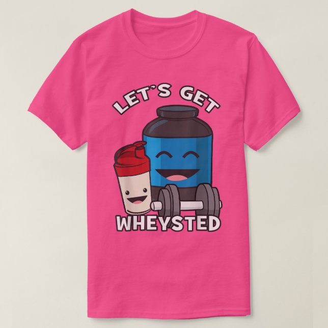 Camiseta Vamos a conseguir una sacudida de proteínas de Kaw (Diseño del anverso)