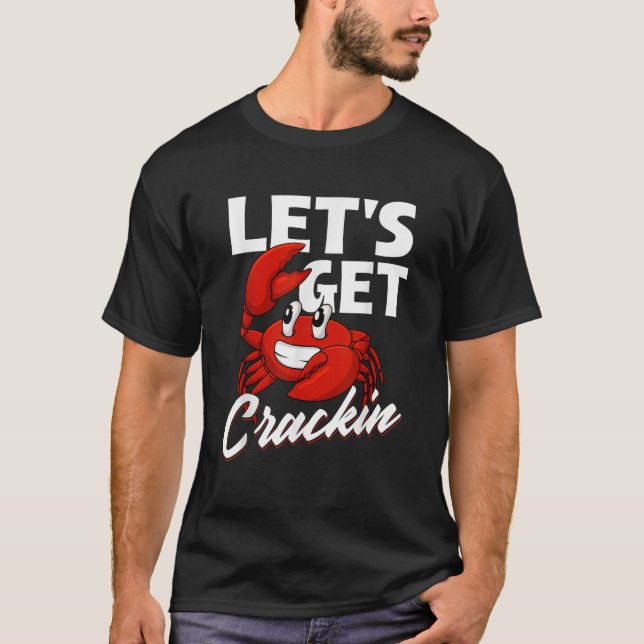 Camiseta Vamos a craquear carne de cangrejo de crabber se (Anverso)