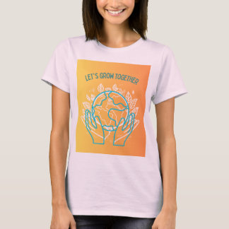 Camiseta Vamos a crecer juntos diseño 