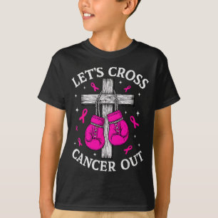 Camiseta Vamos a Cruzar Fuera del Cáncer de Mama Pink Boxin