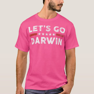 Camiseta Vamos a Darwin Vintage Bandera de Estados Unidos
