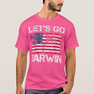 Camiseta Vamos a Darwin Vintage Bandera de Estados Unidos