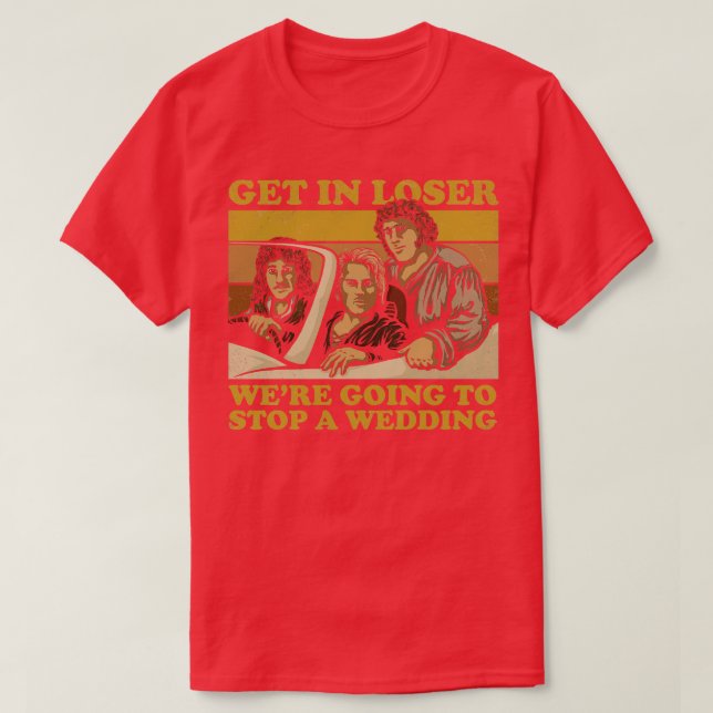 Camiseta Vamos a detener a un Boda (Diseño del anverso)