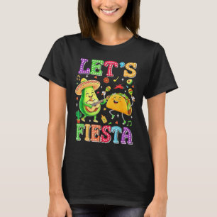 Camiseta Vamos a Fiesta Aguacate Mexicano Cinco De Mayo