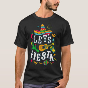 Camiseta Vamos a Fiesta Cinco De Mayo Fiesta Mexicana 