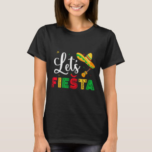 Camiseta Vamos a Fiesta Cinco De Mayo Fiesta Mexicana Mujer