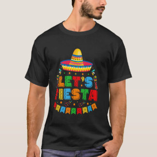 Camiseta Vamos a Fiesta Cinco de Mayo Taco Mexicano Cinco d