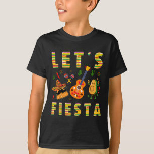 Camiseta Vamos a Fiesta Nacho Guitarra Aguacate Divertido C