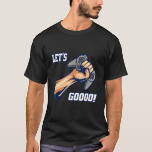 Camiseta Vamos a gamer gráfico de niños videojuegos gritand