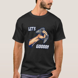 Camiseta Vamos a gamer gráfico de niños videojuegos gritand