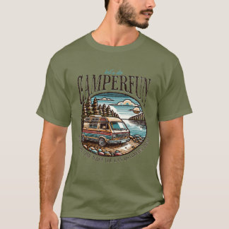 Camiseta Vamos a hacer Camperfun fin de semana vibes diseño