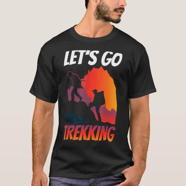 Camiseta Vamos a hacer senderismo (Anverso)