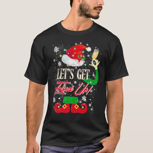 Camiseta Vamos a hartarnos de los Navidades divertidos que  (Anverso)