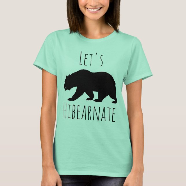 Camiseta Vamos a hipotecar la silueta de oso negro (Anverso)