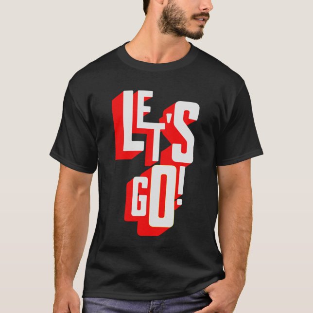 Camiseta Vamos a jugar con motivación para los hombres adol (Anverso)