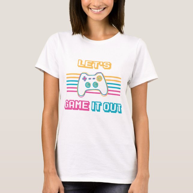 Camiseta Vamos a jugarlo - Estilo retro (Anverso)