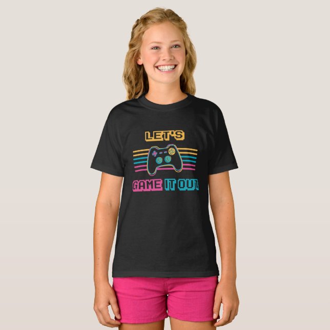 Camiseta Vamos a jugarlo - Estilo retro (Anverso completo)