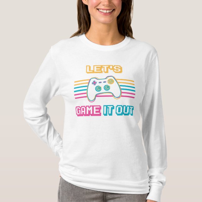 Camiseta Vamos a jugarlo - Estilo retro (Anverso)