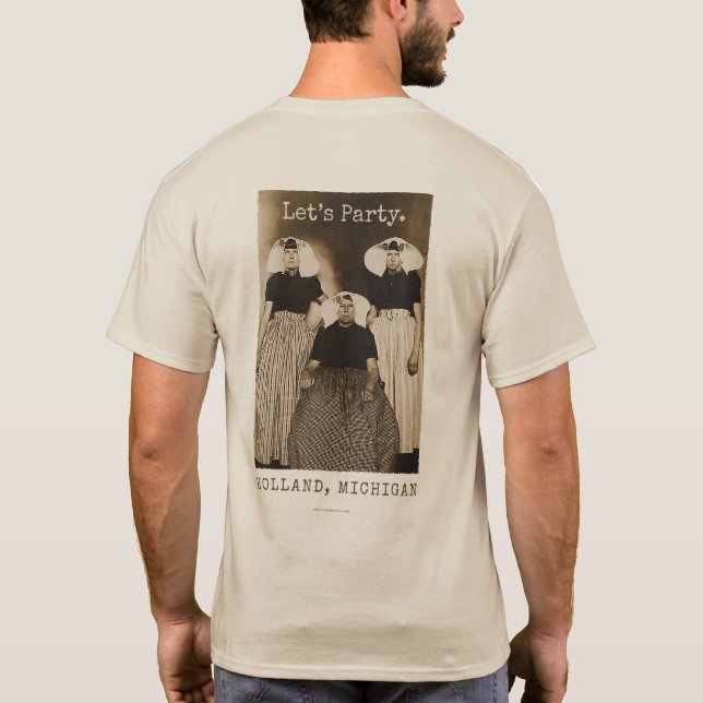 Camiseta Vamos a la fiesta - Holanda, Michigan (Reverso)
