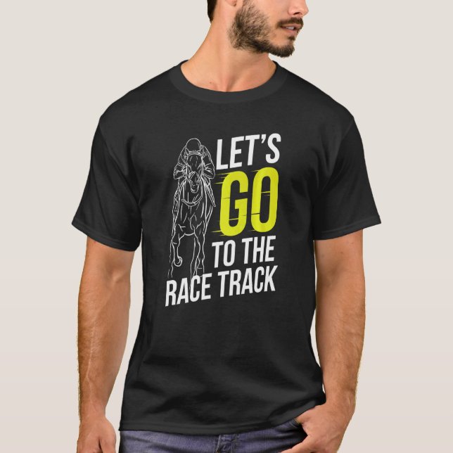 Camiseta Vamos a la pista de carreras de caballos de Carrer (Anverso)