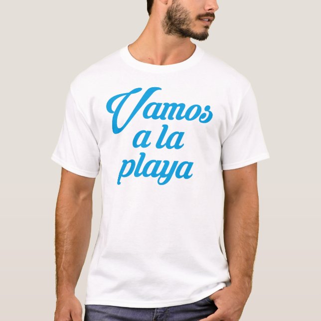 CAMISETA VAMOS A LA PLAYA (Anverso)