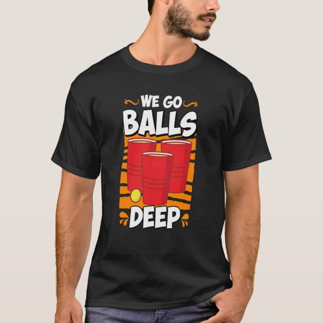 Camiseta Vamos a las bolas Fiesta de cerveza Beer Pong 2 (Anverso)