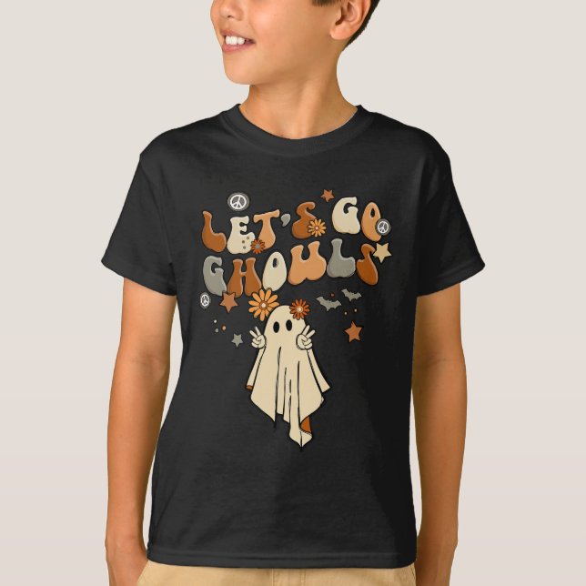 Camiseta Vamos a los fantasmas Halloween cómodo Otoño cómod (Anverso)
