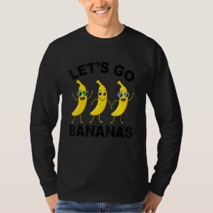 Camiseta Vamos a los plátanos  Diseño de plátano