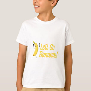 Camiseta ¡Vamos a los plátanos! Personalizado bananera.