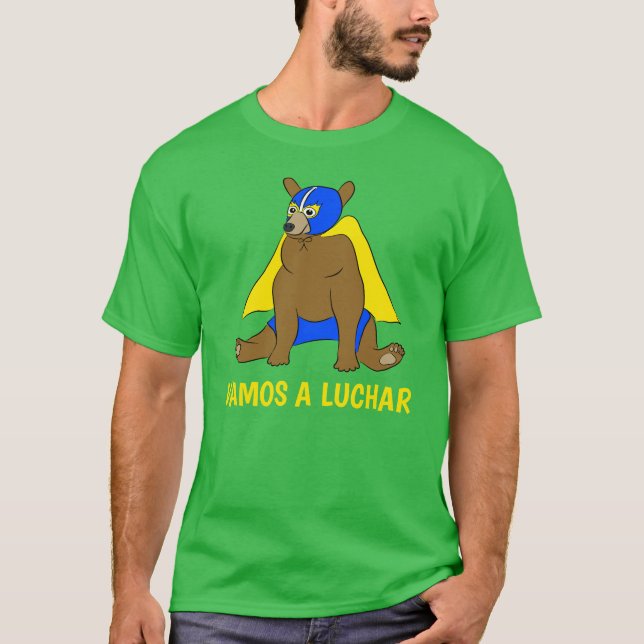 Camiseta Vamos a luchar, Personalizado mexicano (Anverso)