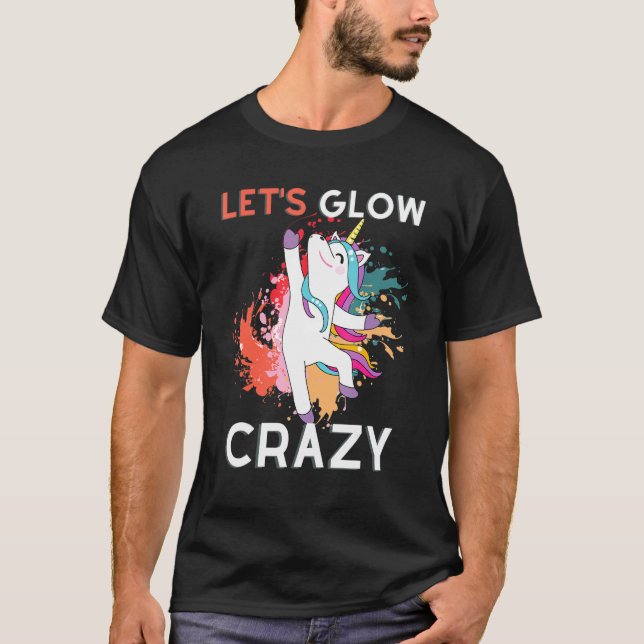 Camiseta Vamos a lucir Loco - Fiesta brillante - Unicorn Lo (Anverso)