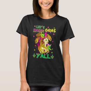 Camiseta Vamos a Mardi Gras 2022 Y'all Galveston Divertidas