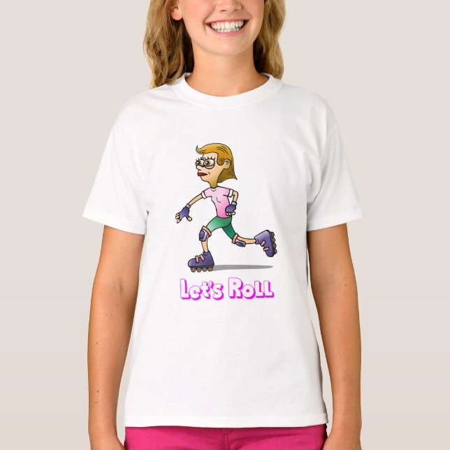 Camiseta Vamos a patinar sobre ruedas (Anverso)