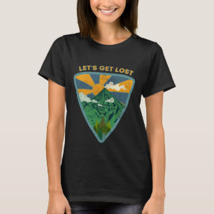 Camiseta Vamos a perdernos senderismo vintage