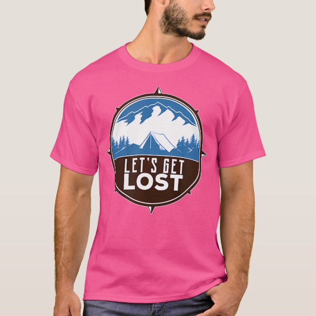 Camiseta Vamos A Perderse - Camping Travel (Anverso)