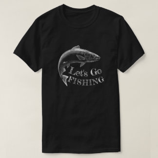 Camiseta Vamos a pescar negro