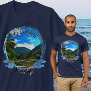 Camiseta Vamos a pescar río Mismaloya 0344