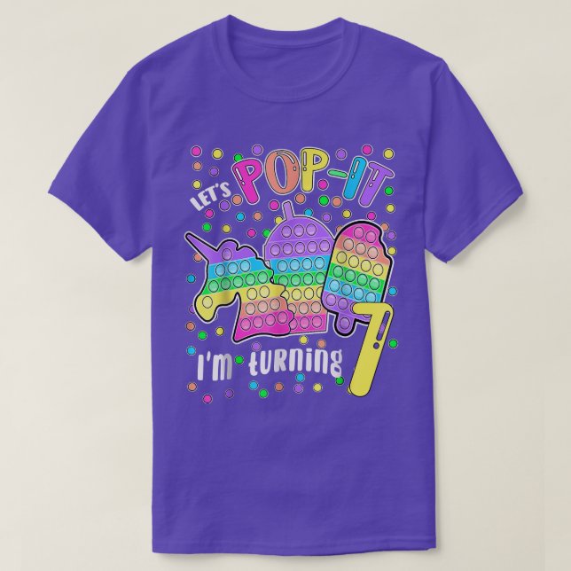 Camiseta Vamos a pop it me estoy volviendo 7 colorido 7 cum (Diseño del anverso)