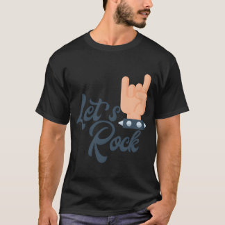 Camiseta Vamos a rockear vintage